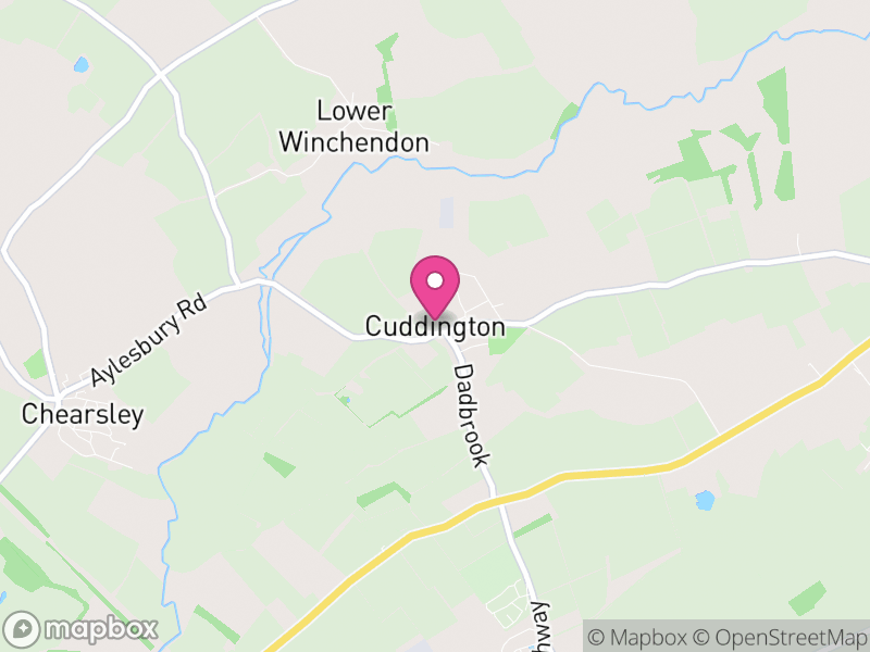 Map of Cuddington, Buckinghamshire