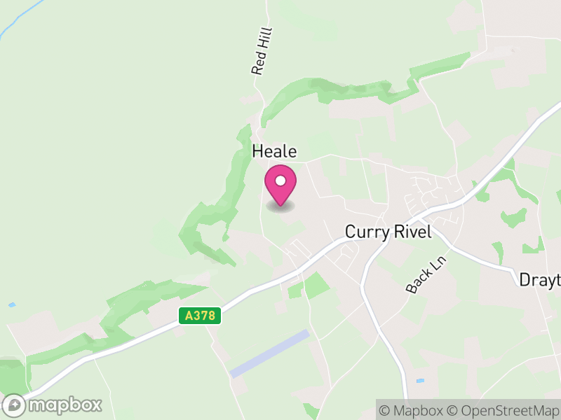 Map of Curry Rivel, Somerset