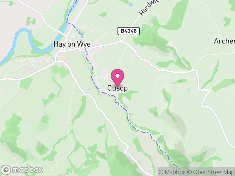 Map of Cusop, Herefordshire