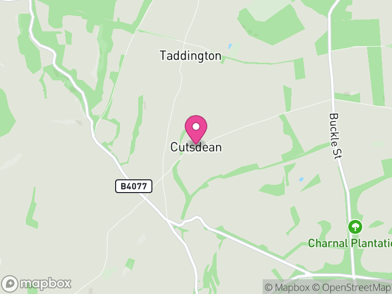 Map of Cutsdean, Cotswold
