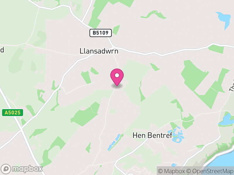 Map of Cwm Cadnant, Ynys Môn / Isle of Anglesey