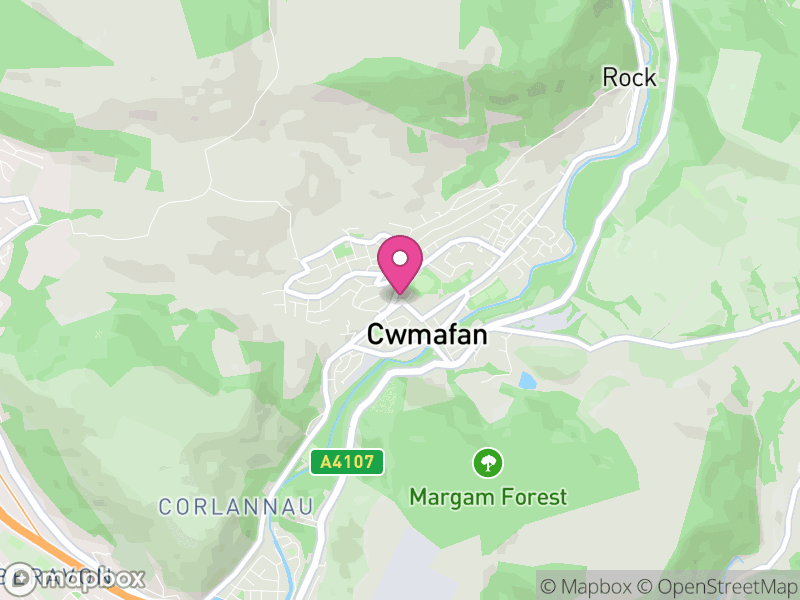 Map of Cwmafan