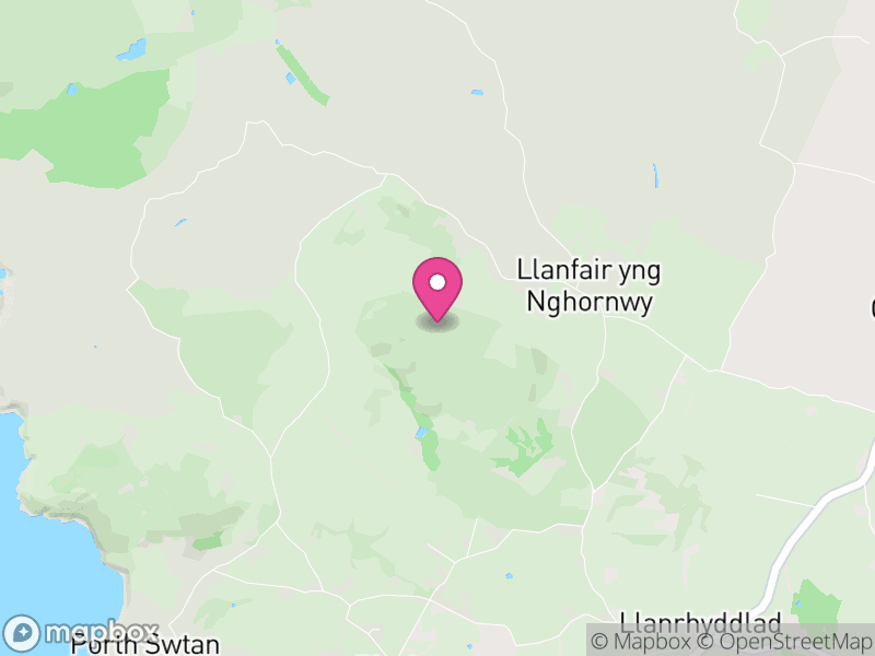 Map of Cylch-y-Garn, Ynys Môn / Isle of Anglesey