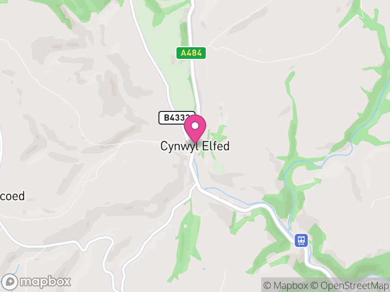 Map of Cynwyl Elfed, Sir Gaerfyrddin / Carmarthenshire