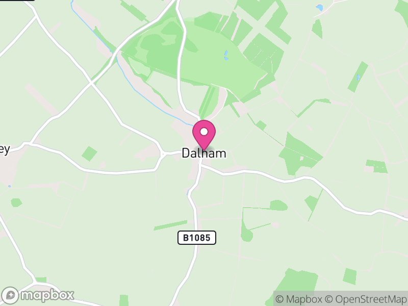 Map of Dalham, West Suffolk