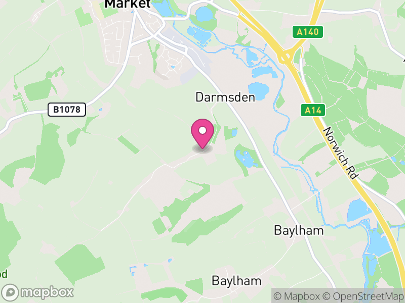 Map of Darmsden, Mid Suffolk