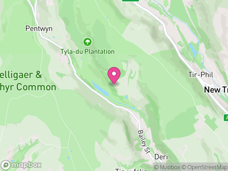 Map of Darran Valley, Caerphilly