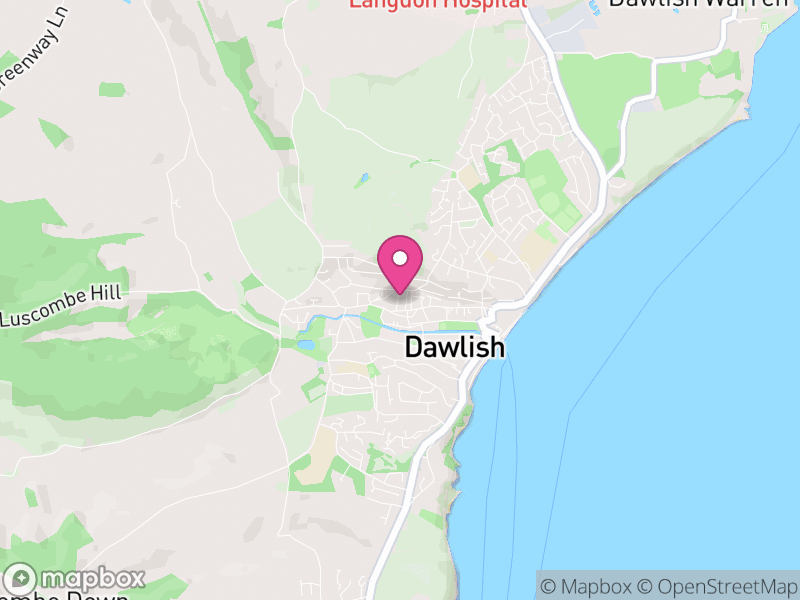 Map of Dawlish, Teignbridge