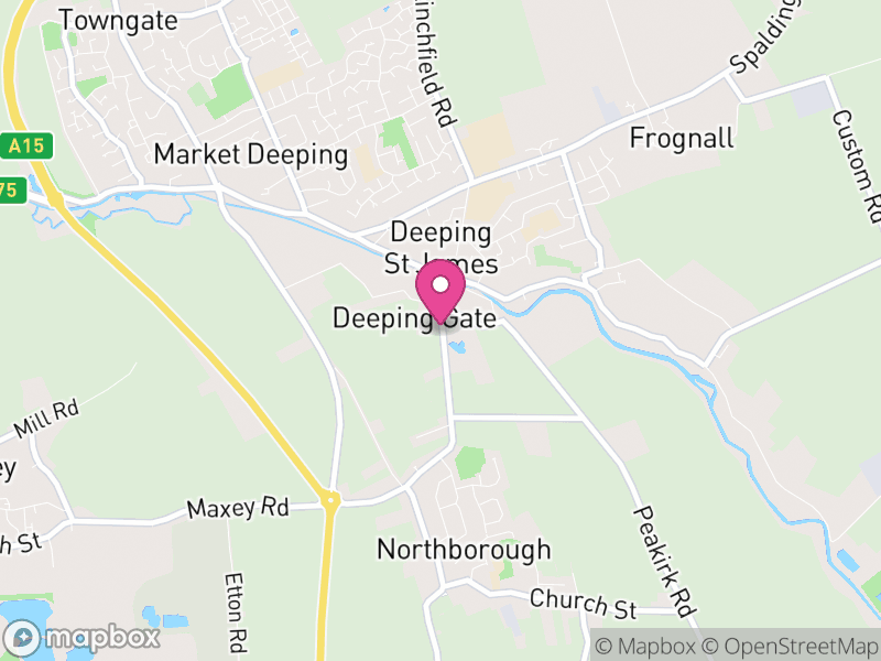 Map of Deeping Gate, Peterborough