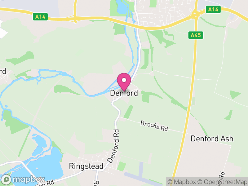 Map of Denford, North Northamptonshire