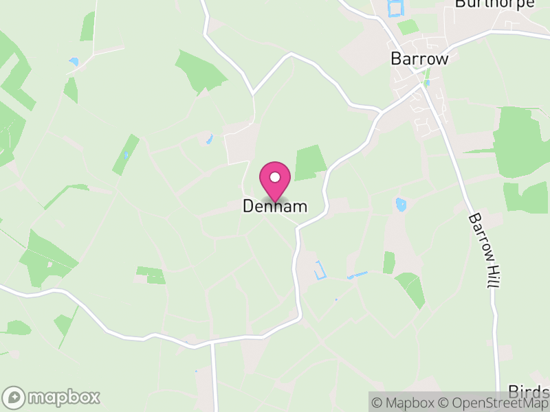 Map of Denham, West Suffolk