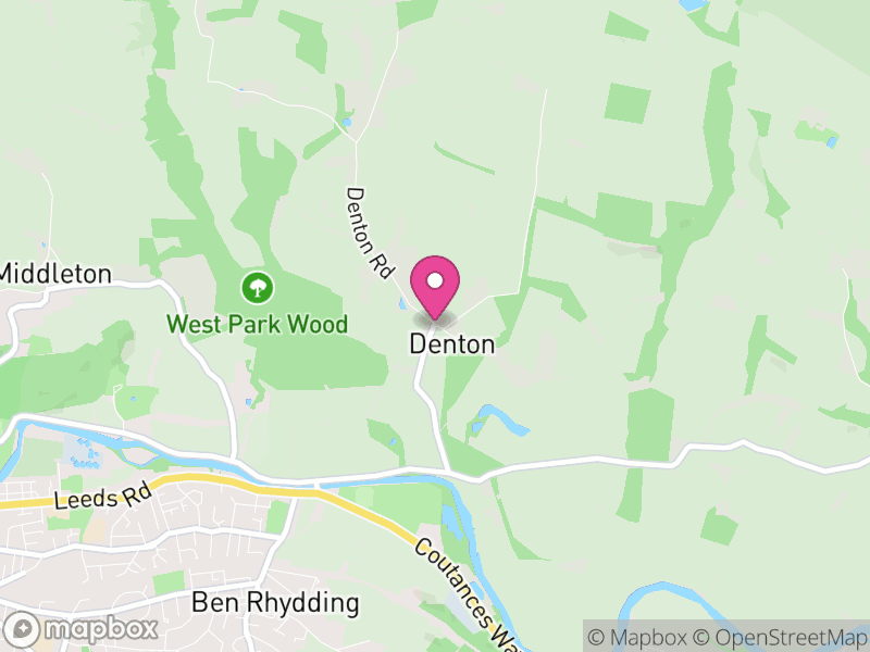 Map of Denton, North Yorkshire