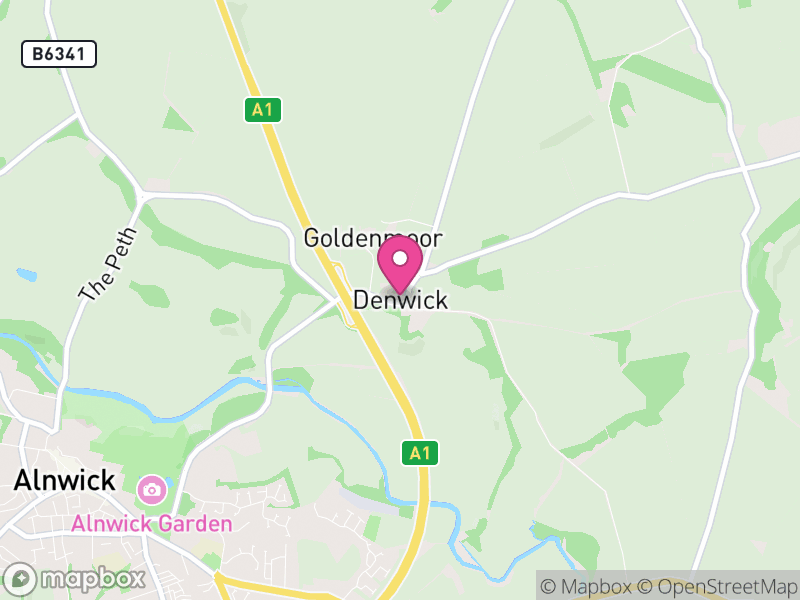 Map of Denwick, Northumberland