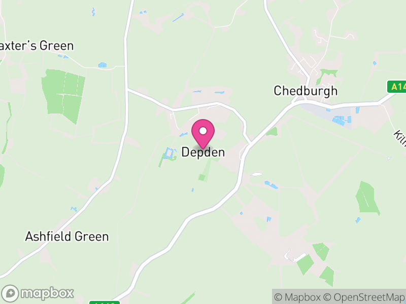 Map of Depden, West Suffolk