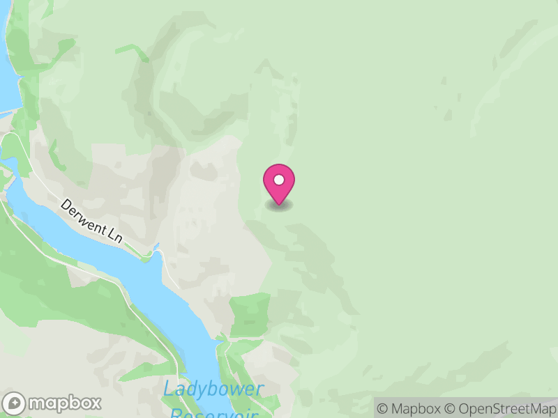 Map of Derwent, High Peak