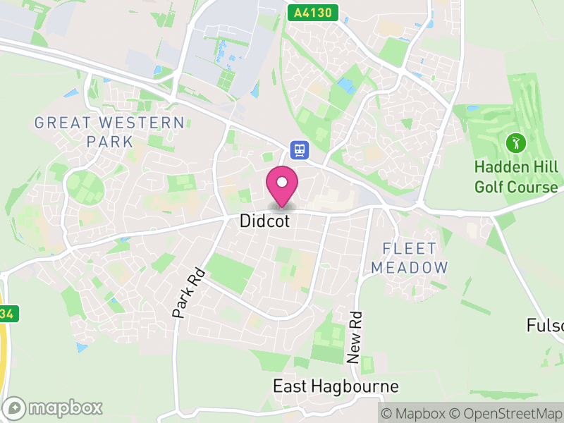 Map of Didcot, South Oxfordshire