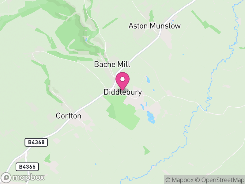 Map of Diddlebury, England