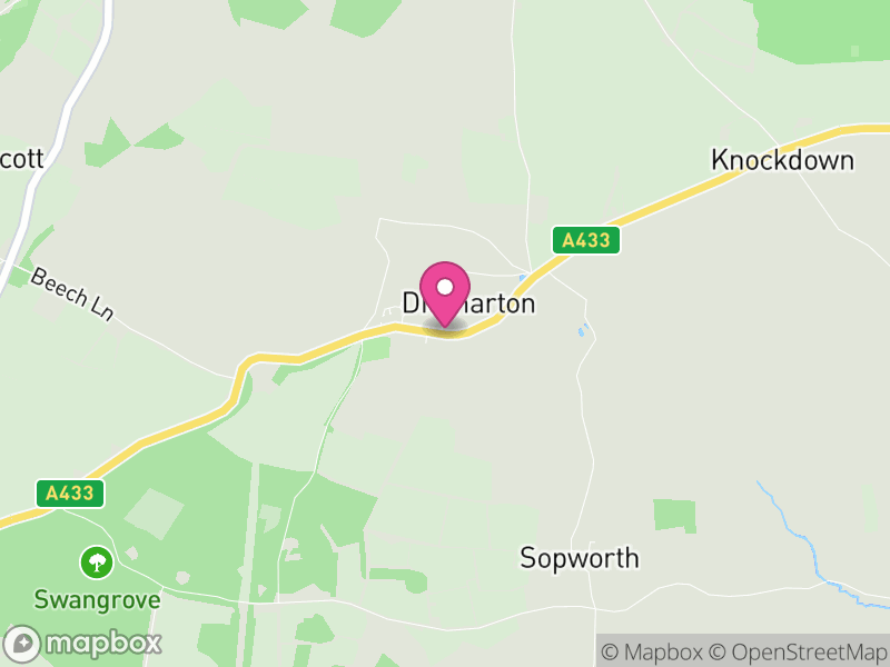 Map of Didmarton, Cotswold