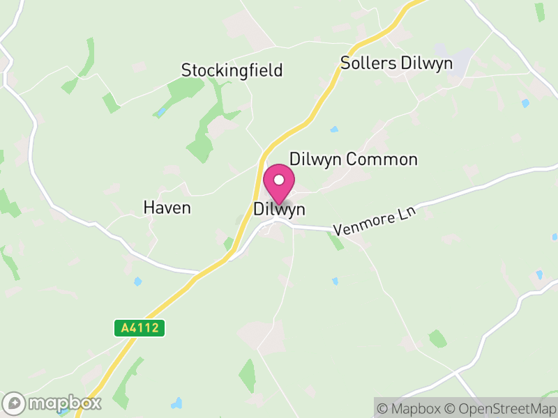 Map of Dilwyn, Herefordshire