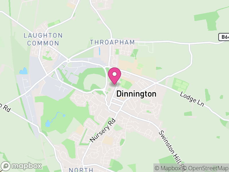 Map of Dinnington, Newcastle
