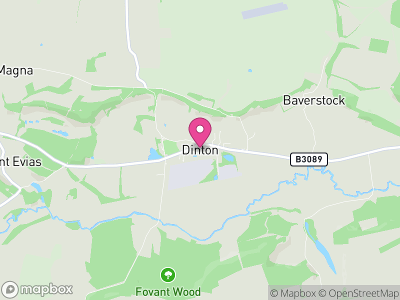 Map of Dinton, Wiltshire