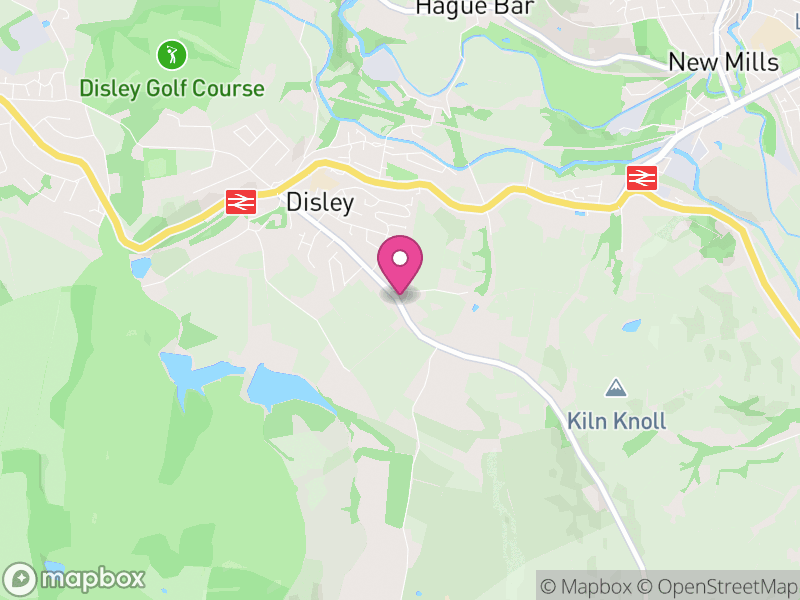 Map of Disley, Cheshire East