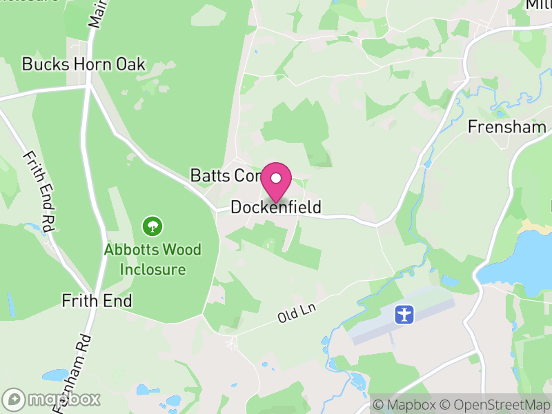 Map of Dockenfield, Waverley
