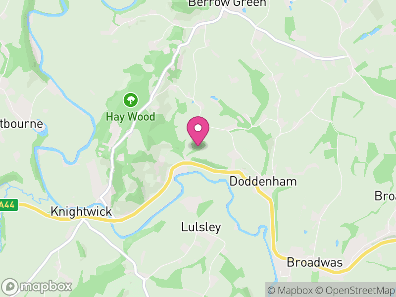 Map of Doddenham, Malvern Hills