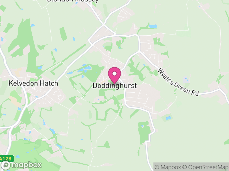 Map of Doddinghurst, Brentwood