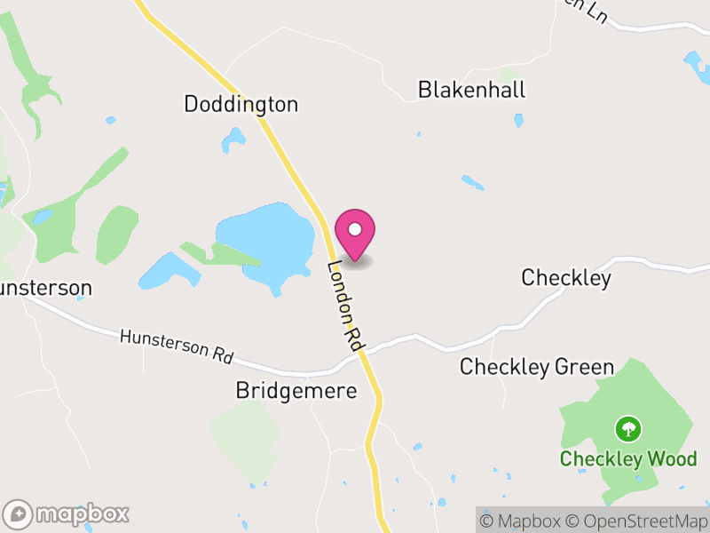 Map of Doddington and District, Cheshire East