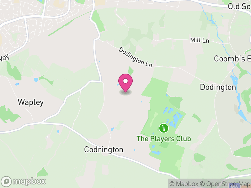 Map of Dodington, South Gloucestershire