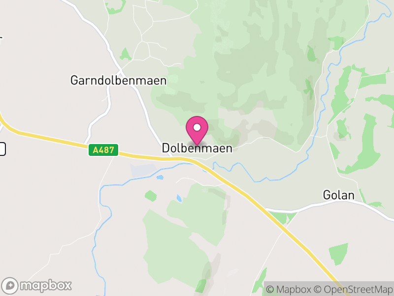 Map of Dolbenmaen, Gwynedd
