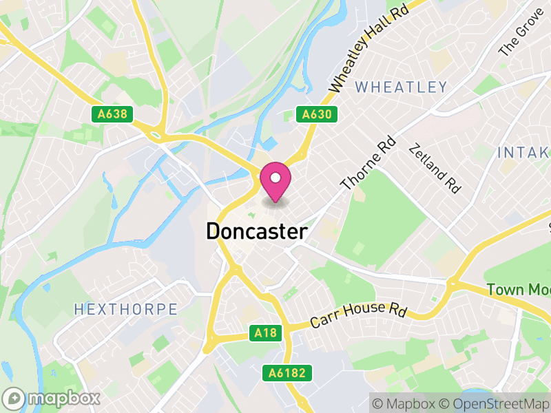 Map of Doncaster, South Yorkshire