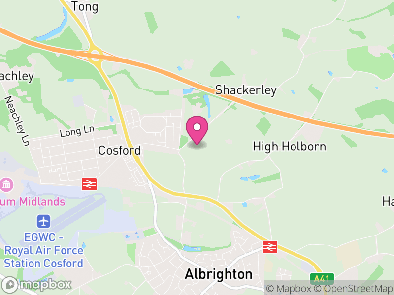 Map of Donington, England