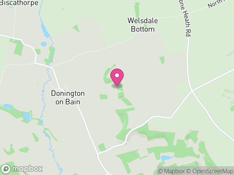 Map of Donington on Bain, East Lindsey