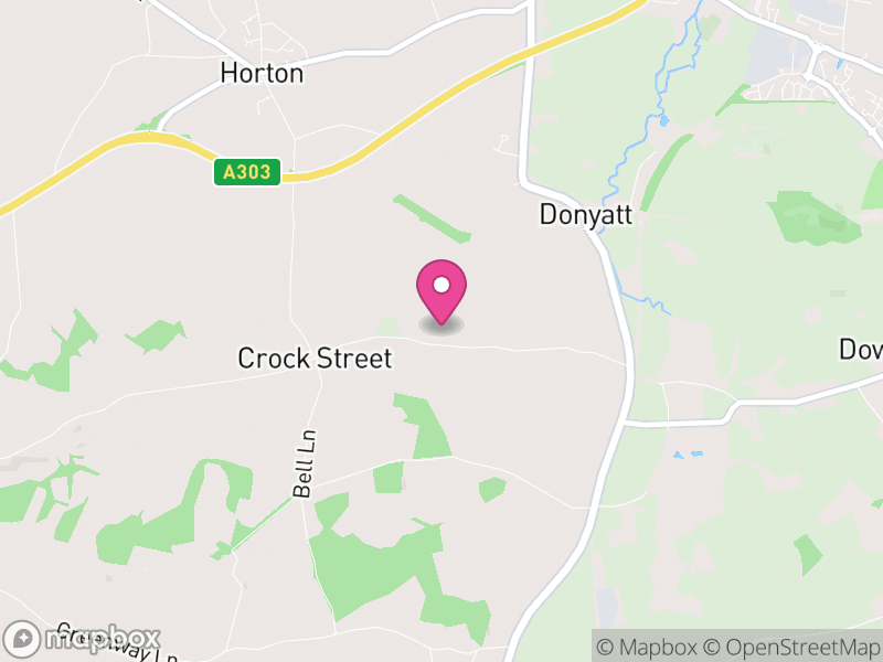 Map of Donyatt, Somerset