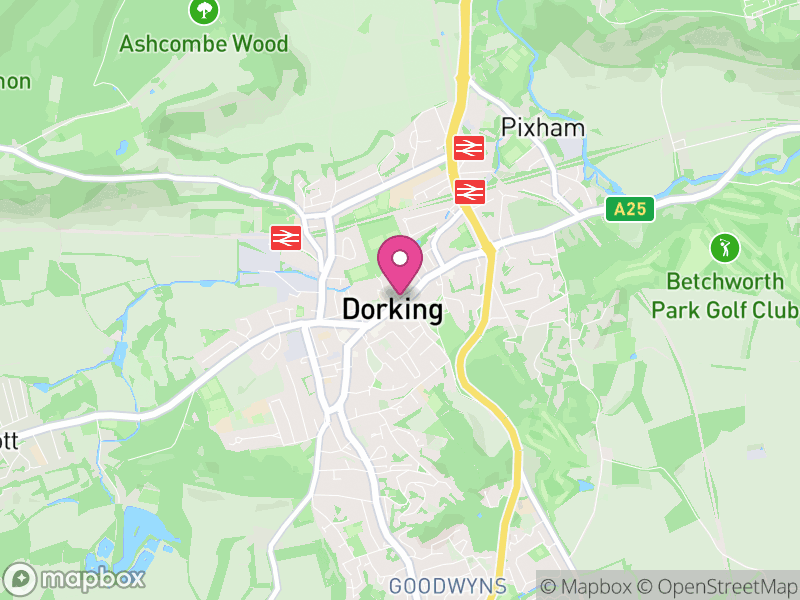 Map of Dorking