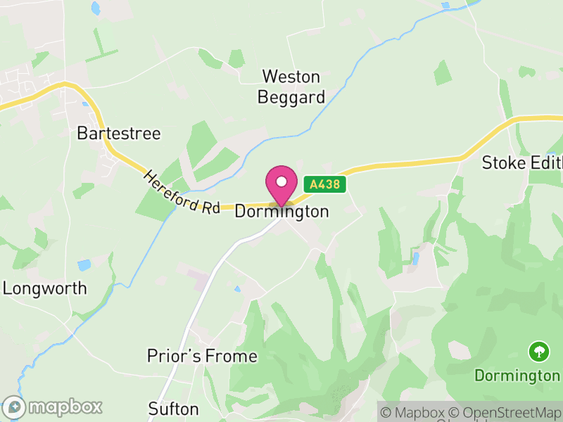 Map of Dormington, Herefordshire