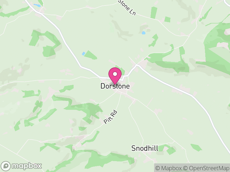 Map of Dorstone, Herefordshire