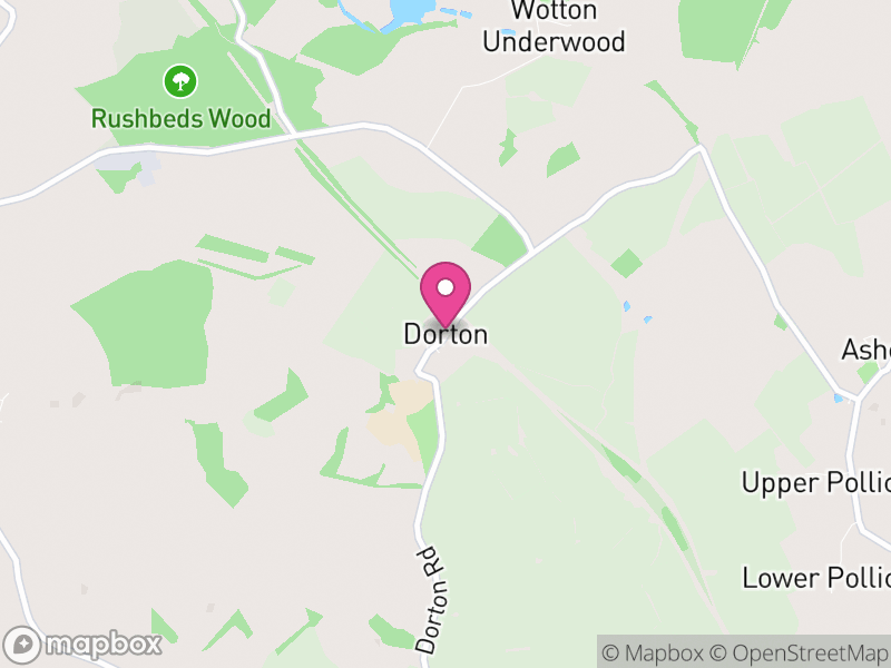 Map of Dorton, Buckinghamshire