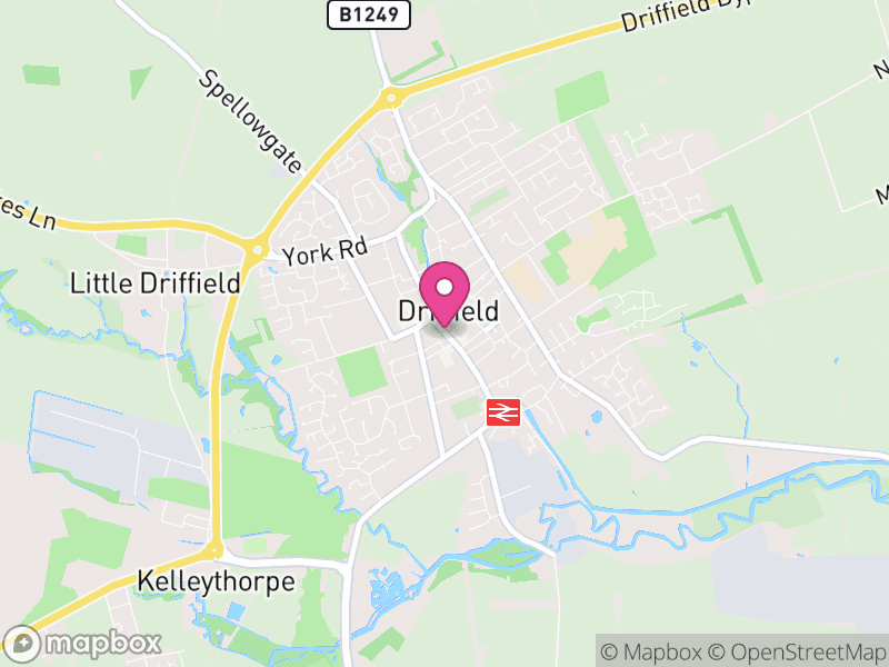 Map of Driffield, East Riding of Yorkshire