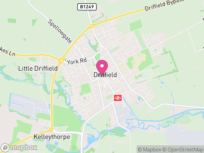 Map of Driffield, Cotswold