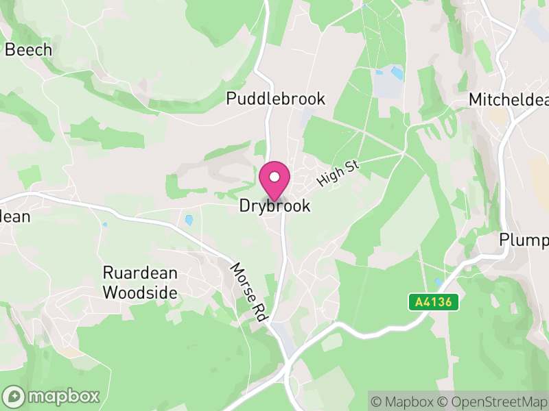 Map of Drybrook, Forest of Dean
