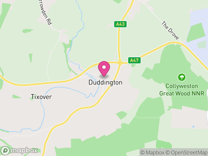 Map of Duddington-with-Fineshade, North Northamptonshire