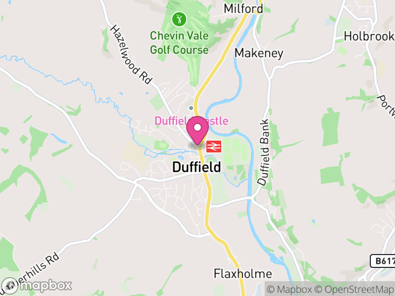 Map of Duffield, Amber Valley