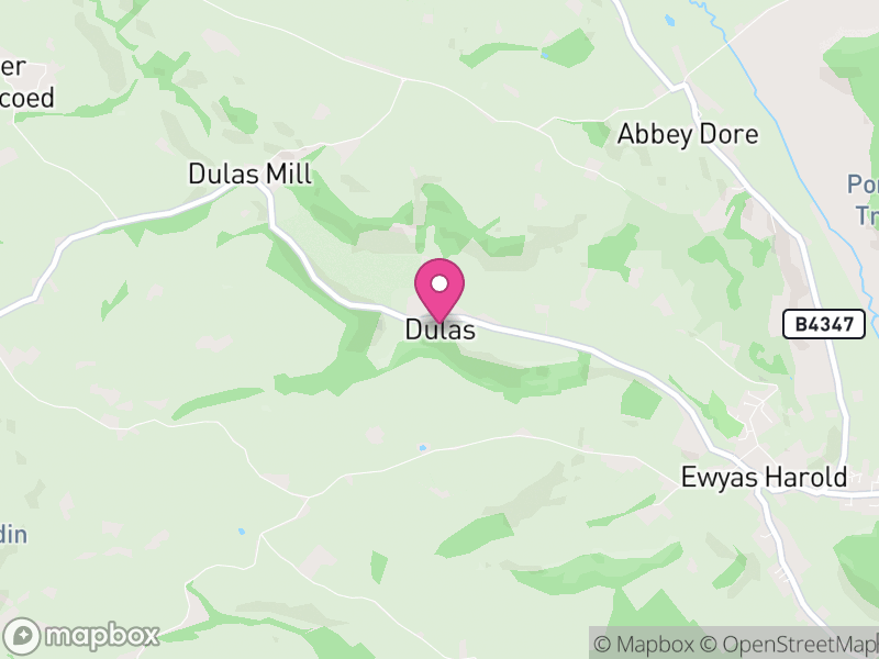 Map of Dulas, Herefordshire
