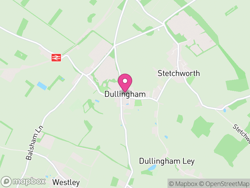 Map of Dullingham, East Cambridgeshire