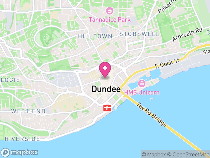 Map of Dundee, Scotland