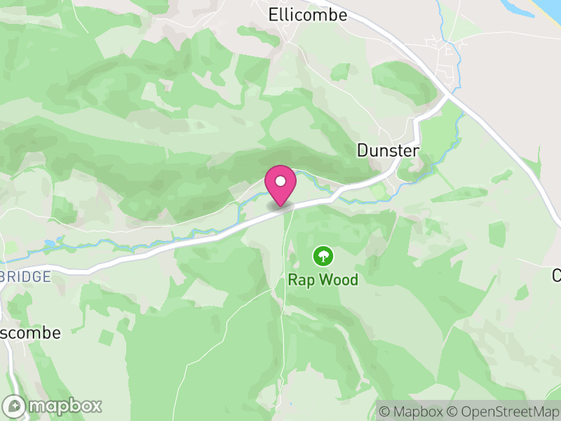Map of Dunster, Somerset