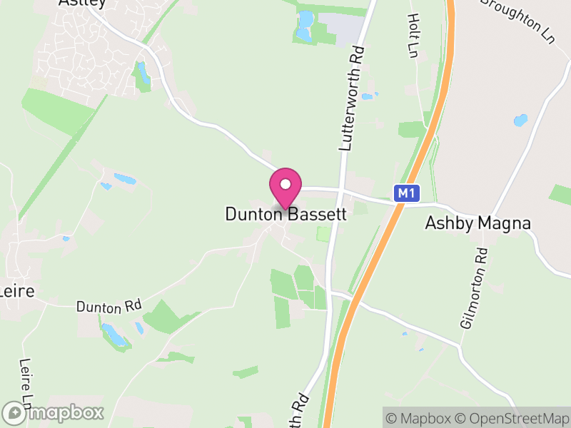 Map of Dunton Bassett, Harborough